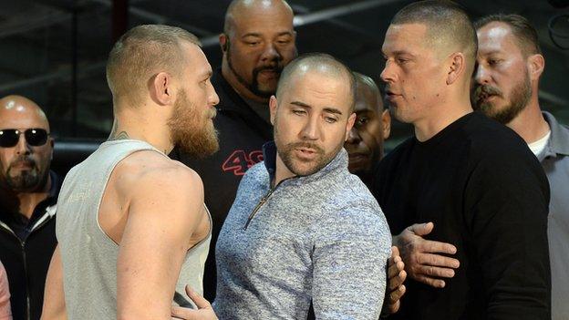 Conor McGregor and Nate Diaz