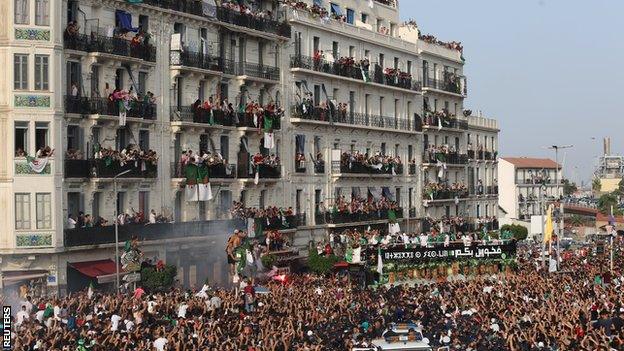 Algeria victory parade