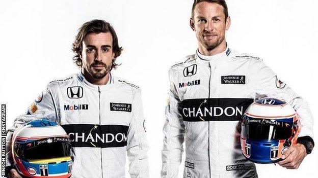 Jenson Button and Fernando Alonso