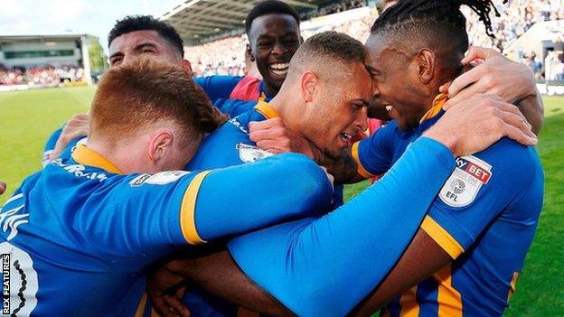 Carlton Morris has twice scored the goal which took Shrewsbury to Wembley, having also netted in the EFL Trophy semi final