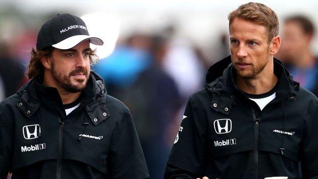 Fernando Alonso and Jenson Button