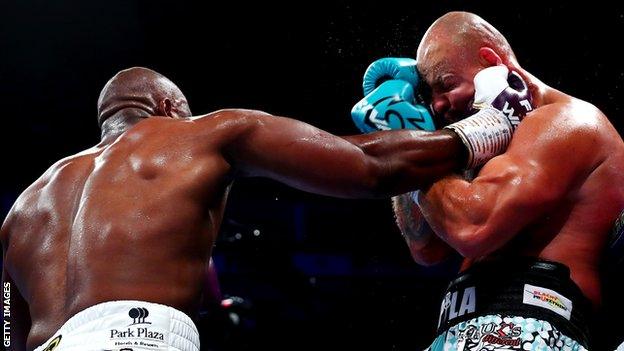 Chisora scored the 31st win of a 40-fight career with a second-round knockout