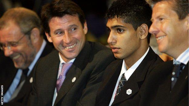 Amir Khan and Lord Coe