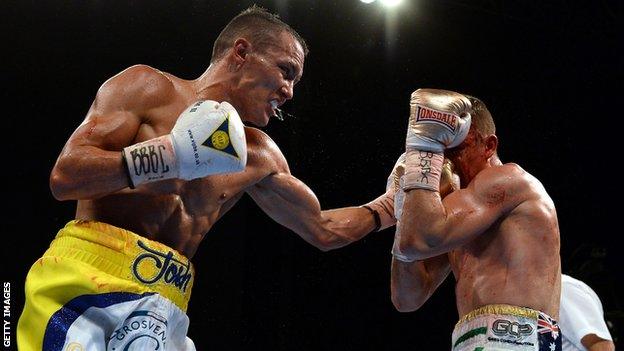 Josh Warrington (left) and Joel Brunker