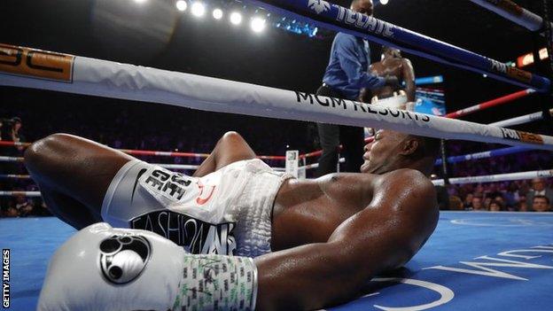 Luis Ortiz is knocked out by Deontay Wilder