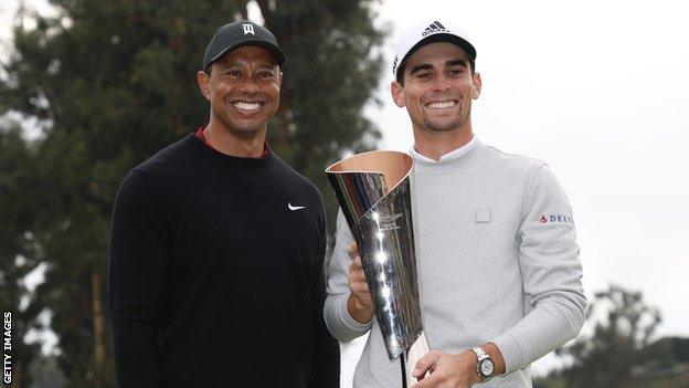 Tiger Woods and Joaquin Niemann