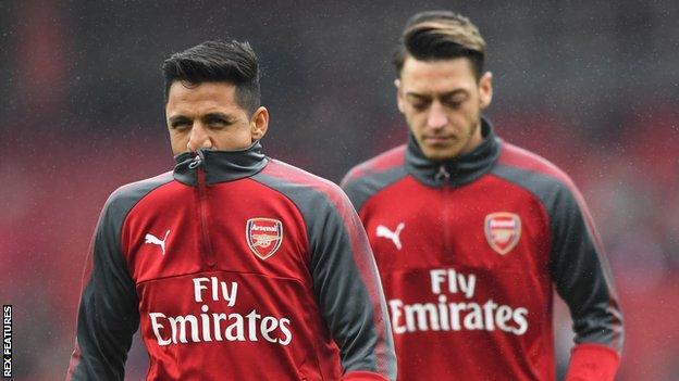 Alexis Sanchez and Mesut Ozil