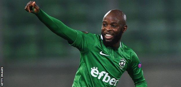 Jody Lukoki in action for Ludogorets Razgrad