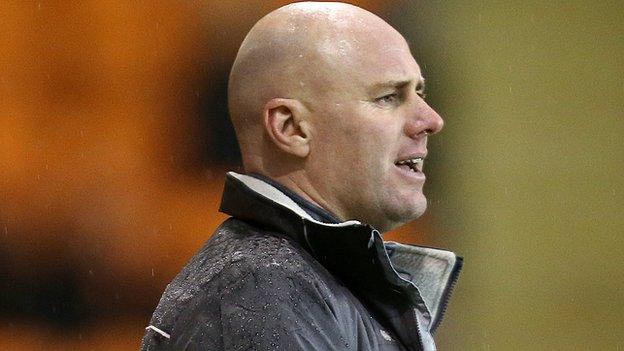 Former Wales international centre-half Rob Page has now been in charge at Vale Park for 17 months