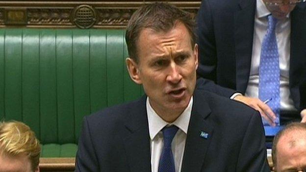 Health Secretary Jeremy Hunt