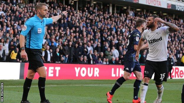 Craig Pawson rules out a Derby penalty