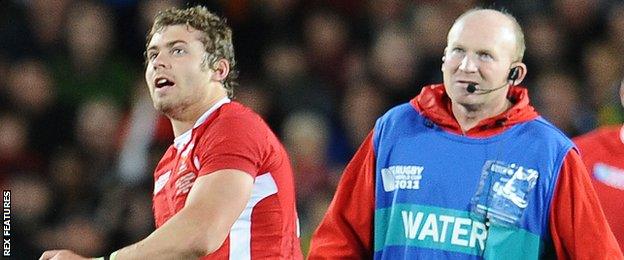 Leigh Halfpenny and Neil Jenkins