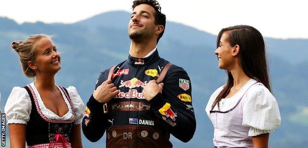 Daniel Ricciardo in Austria