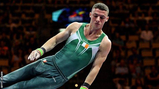 McClenaghan pictured during a pommel horse routine