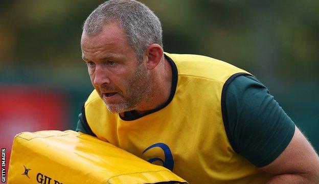 Richie Gray during South Africa training