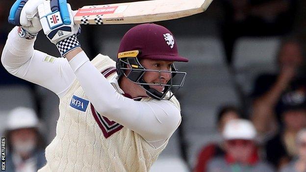 Matt Renshaw bats for Somerset