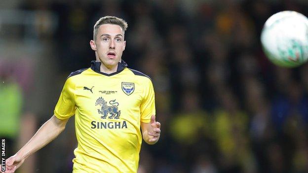 Gavin Whyte in action for Oxford United