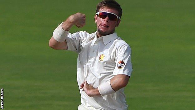 Mason Crane in action for MCC against Middlesex