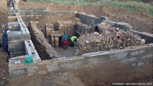 Excavations at St Piran's Oratory in Cornwall