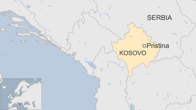 Map of Kosovo