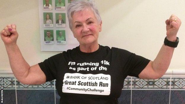 Maureen Murray prepares for the Great Scottish Run