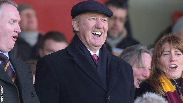 Les Hutchison at Fir Park last year