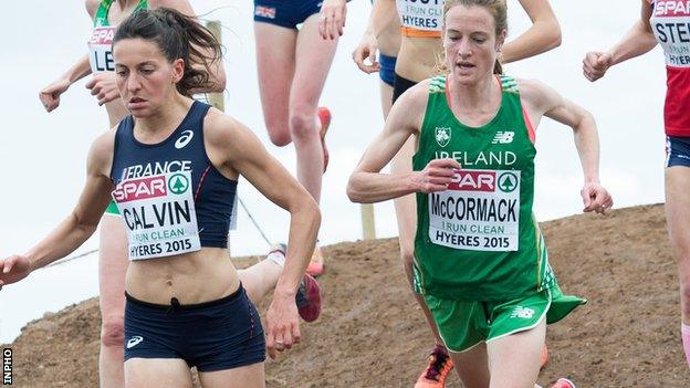 Fionnuala McCormack (right) in chasing a third victory on the the Greenmount course in Antrim