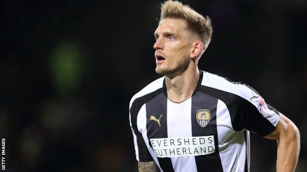 Dan Jones in action for Notts County