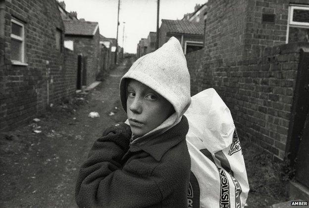 Child in street, 1995