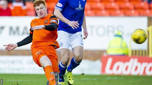 Simon Murray scores for Dundee United