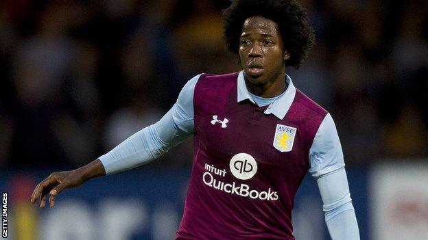 Carlos Sanchez in action for Aston Villa