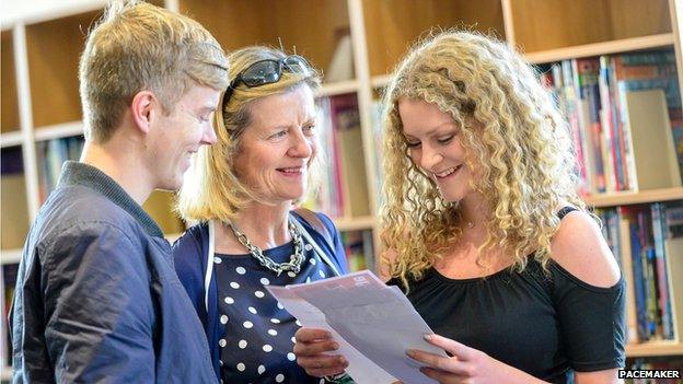 Lagan College students celebrate their A-level results