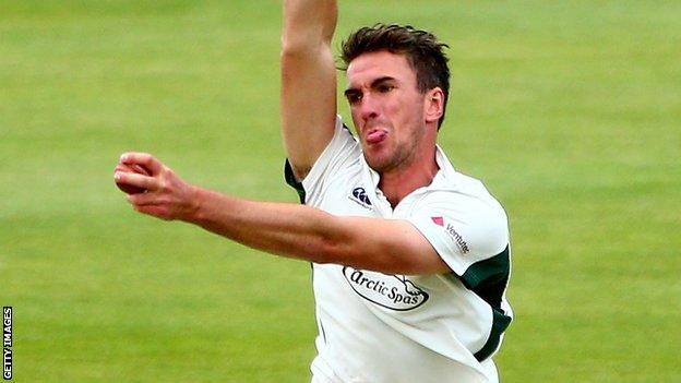 Worcestershire left-armer Jack Shantry