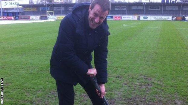 And there was one extra special superhero, in the form of Steve Claridge who swapped his microphone for a pitch fork. Every little helps.