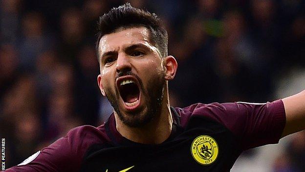 Manchester City striker Sergio Aguero