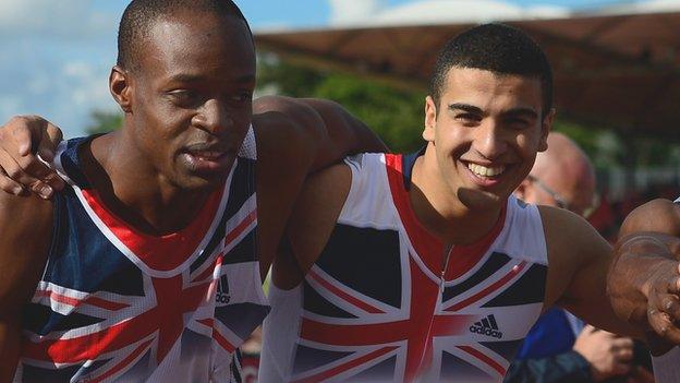 ADam Gemili (right) & James Dasaolu