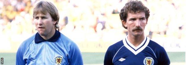 Alan Rough and Graeme Souness