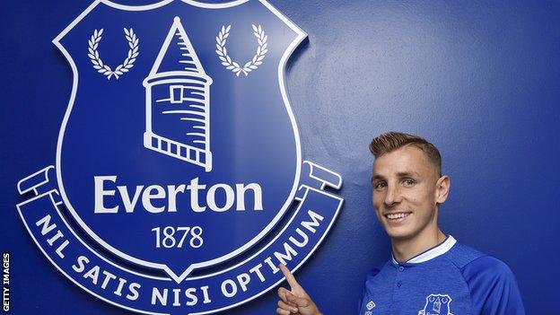 Lucas Digne at Everton