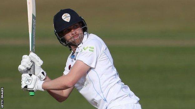 Matt Critchley's 81 not out for Derbyshire took him past 600 first-class runs for the season