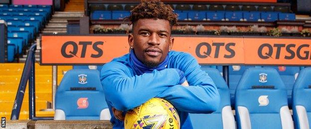 Kilmarnock midfielder Aaron Tshibola