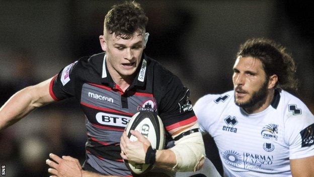 Edinburgh back-row Magnus Bradbury