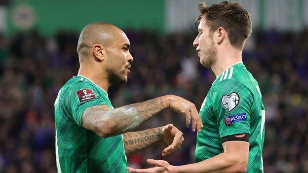 Josh Magennis and Paddy McNair