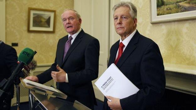 Martin McGuinness and Peter Robinson