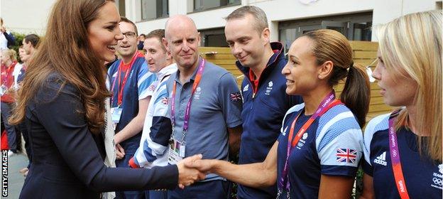 Jessica Ennis-Hill meets the Duchess of Cambridge