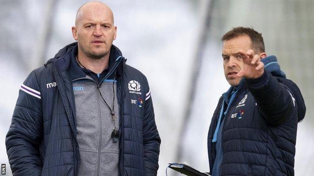 Danny Wilson, right, has been part of Gregor Townsend's Scotland coaching staff since 2018