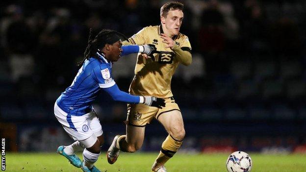 Joel Cooper in action for Port Vale