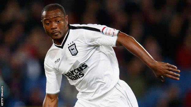 Nigel Reo-Coker playing for Ipswich Town