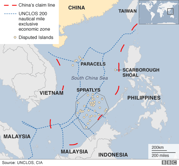 Map of South China Sea