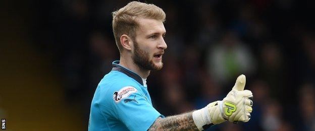 Dundee goalkeeper Scott Bain