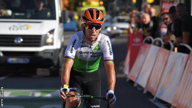 Mark Cavendish rides for Dimension Data